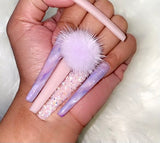 FUR POM POMS